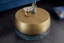 riess-ambiente Couchtisch ORIENT III Gold Blau Metall Hammerschlag Bild 1