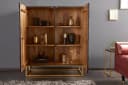 riess-ambiente Highboard SCORPION Schwarz Gold 3D Schnitzerei Massivholz Bild 4