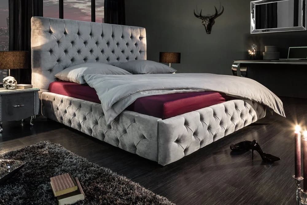 riess-ambiente Polsterbett PARIS 180x200cm Samt Chesterfield - Bild 3