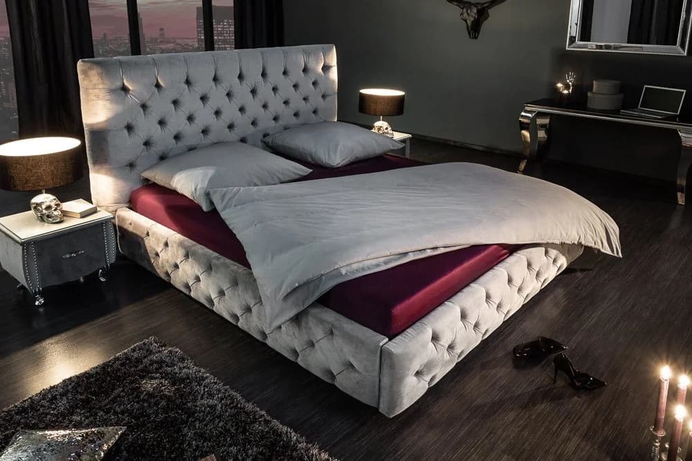 riess-ambiente Polsterbett PARIS 180x200cm Samt Chesterfield - Bild 4