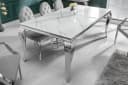 Riess Ambiente Esstisch Modern Barock Marmor-Design Glas Edelstahl Bild 4