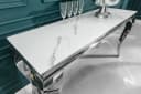 riess-ambiente Konsolentisch MODERN BAROCK Grau/Weiß Marmor-Optik Edelstahl Bild 1