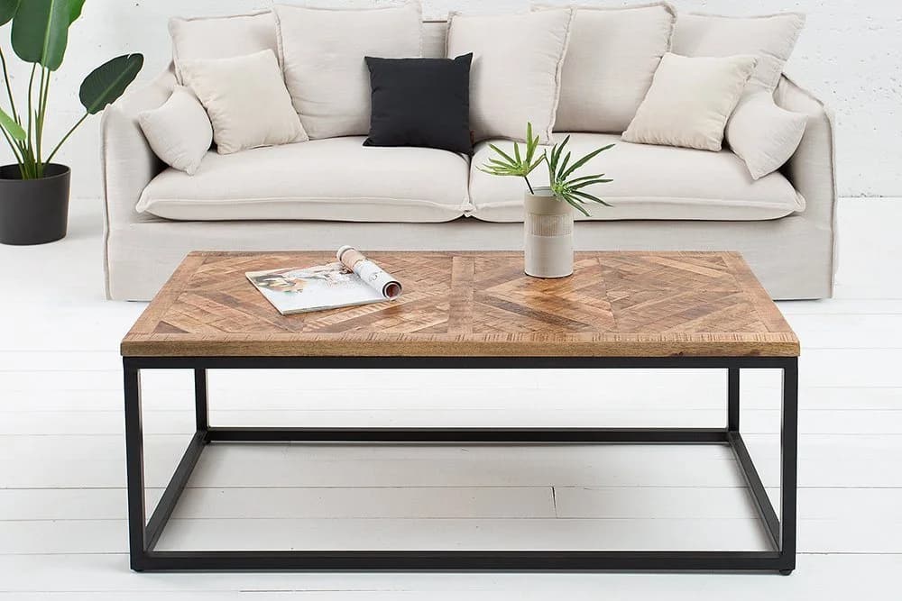 riess-ambiente Couchtisch INFINITY HOME 100cm Natur Industrial Metall - Bild 3