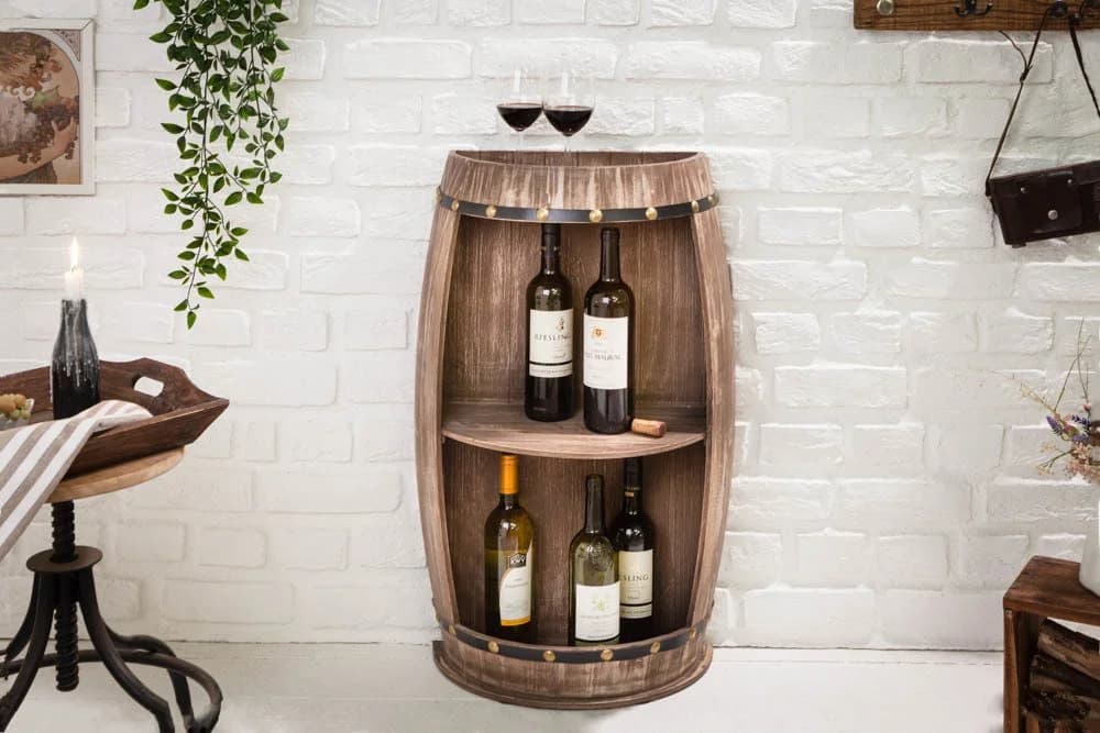 riess-ambiente Weinregal BODEGA 79cm Pinie Shabby Chic - Bild 3