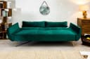 riess-ambiente Schlafsofa DIVANI 220cm Samt Retro Grün/Gold Bild 3