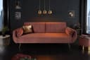 riess-ambiente Schlafsofa DIVANI 220cm Altrosa Gold 3-Sitzer Samt Retro Bild 3