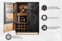 riess-ambiente Barschrank SCORPION Schwarz/Gold 3D-Muster Bild 4