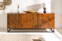 riess-ambiente Sideboard SCORPION 180cm Braun Schwarz 3D Schnitzerei Bild 1