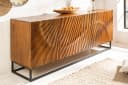 riess-ambiente Sideboard SCORPION 180cm Braun Schwarz 3D Schnitzerei Bild 2