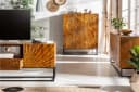 riess-ambiente Sideboard SCORPION 180cm Braun Schwarz 3D Schnitzerei Bild 4