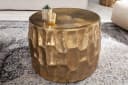 riess-ambiente Couchtisch ORGANIC ORIENT Ø55cm Gold Hammerschlag 3D-Design Bild 1