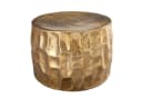 riess-ambiente Couchtisch ORGANIC ORIENT Ø55cm Gold Hammerschlag 3D-Design Bild 2