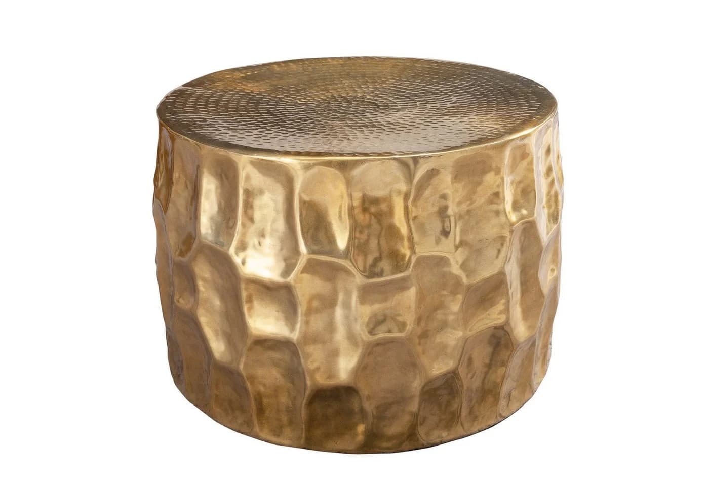 riess-ambiente Couchtisch ORGANIC ORIENT Ø55cm Gold Hammerschlag 3D-Design - Bild 2