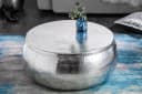 riess-ambiente Couchtisch ORIENT STORAGE Ø70cm Silber Handarbeit Bild 1