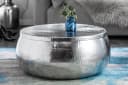 riess-ambiente Couchtisch ORIENT STORAGE Ø70cm Silber Handarbeit Bild 2