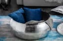 riess-ambiente Couchtisch ORIENT STORAGE Ø70cm Silber Handarbeit Bild 3
