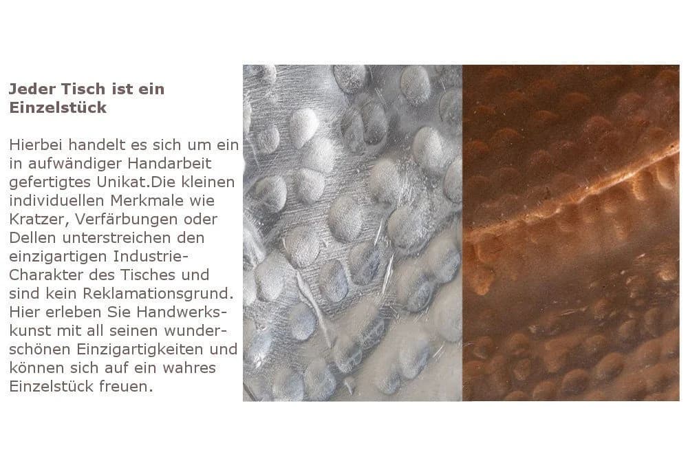 riess-ambiente Beistelltisch ORIENT 50cm Gold Hammerschlag Design - Bild 4