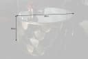 riess-ambiente Couchtisch ABSTRACT Ø60cm Glas Metall Industrial Fischschuppen Bild 5
