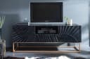 riess-ambiente TV-Board SCORPION 160cm schwarz Massivholz Metall 3D Schnitzerei Bild 3