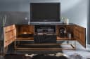 riess-ambiente TV-Board SCORPION 160cm schwarz Massivholz Metall 3D Schnitzerei Bild 4