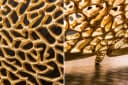 riess-ambiente Couchtisch ABSTRACT LEAF 122cm Gold Metall Handarbeit Modern Bild 5