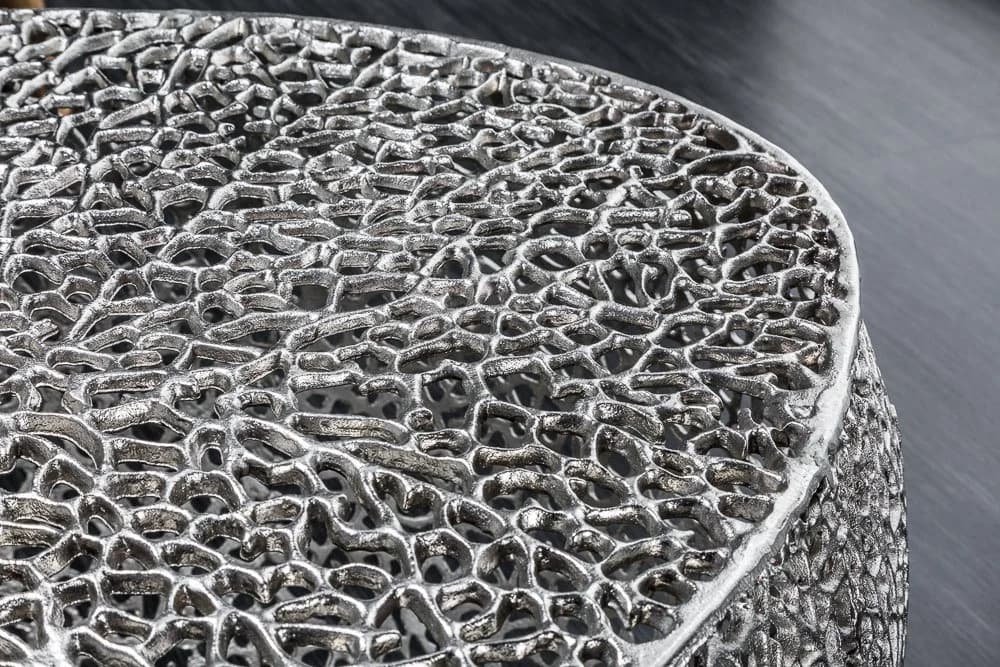 riess-ambiente Couchtisch ABSTRACT LEAF 120cm Silber Metall - Bild 4