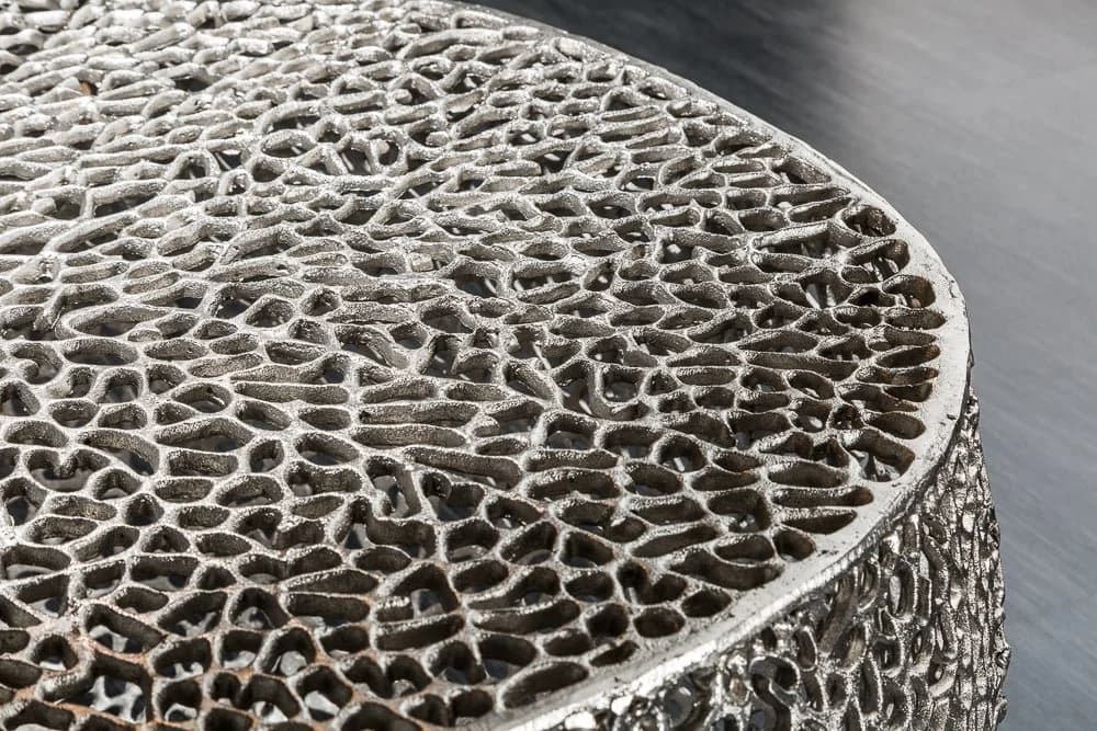 riess-ambiente Couchtisch ABSTRACT LEAF 80cm silber - Bild 4
