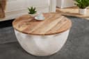riess-ambiente Couchtisch ORIENT STORAGE Ø60cm Natur/Silber mit Stauraum Bild 2