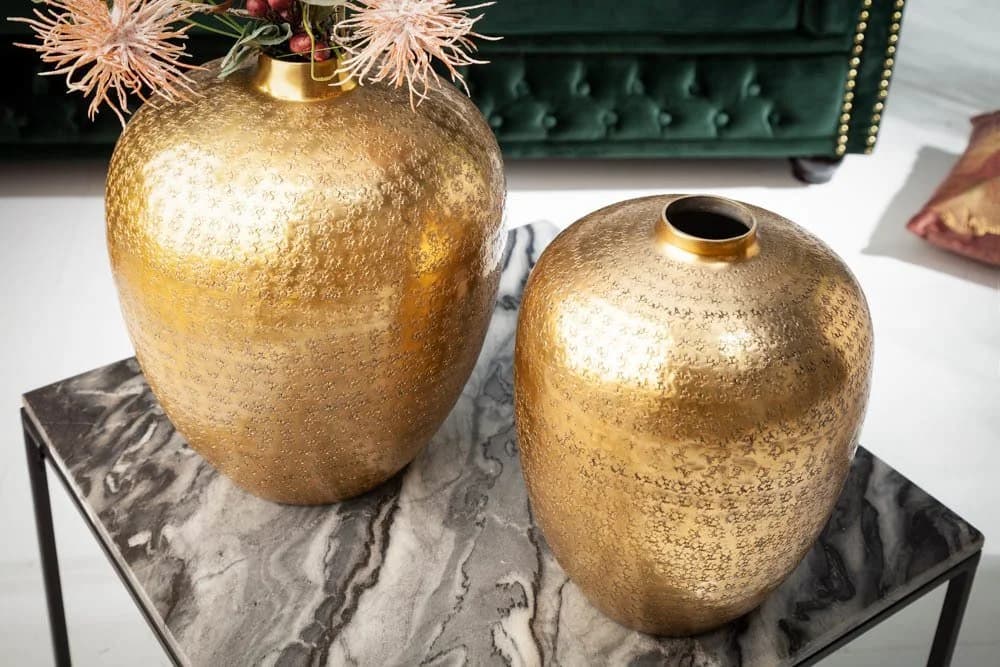 riess-ambiente Dekovase ORIENTAL Set 2-tlg. Gold Metall Handarbeit