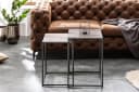 riess-ambiente Beistelltisch Set ELEMENTS 40cm Silber/Schwarz Metall Bild 1