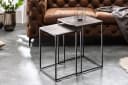 riess-ambiente Beistelltisch Set ELEMENTS 40cm Silber/Schwarz Metall Bild 2