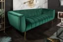 riess-ambiente Sofa NOBLESSE 225cm Smaragdgrün Gold Retro Bild 1