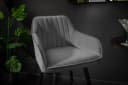 riess-ambiente Barhocker TURIN silbergrau/schwarz Samt mit Armlehne Bild 5