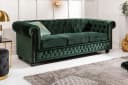 riess-ambiente Chesterfield Sofa 3-Sitzer Samt Flaschengrün Bild 2