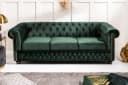 riess-ambiente Chesterfield Sofa 3-Sitzer Samt Flaschengrün Bild 3