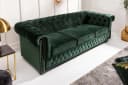 riess-ambiente Chesterfield Sofa 3-Sitzer Samt Flaschengrün Bild 4
