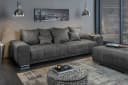 riess-ambiente Big-Sofa ELEGANCIA 285cm Grau Microfaser mit Federkern Bild 1