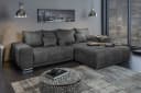 riess-ambiente Big-Sofa ELEGANCIA 285cm Grau Microfaser mit Federkern Bild 2