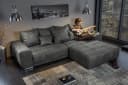 riess-ambiente Big-Sofa ELEGANCIA 285cm Grau Microfaser mit Federkern Bild 3