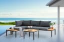 riess-ambiente Gartentisch ORLANDO LOUNGE 60cm Anthrazit/Natur Wetterfest Bild 1