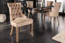 riess-ambiente Polsterstuhl CASTLE coffee, Esszimmer · Samt · Holz · Chesterfield · Landhaus Bild 2