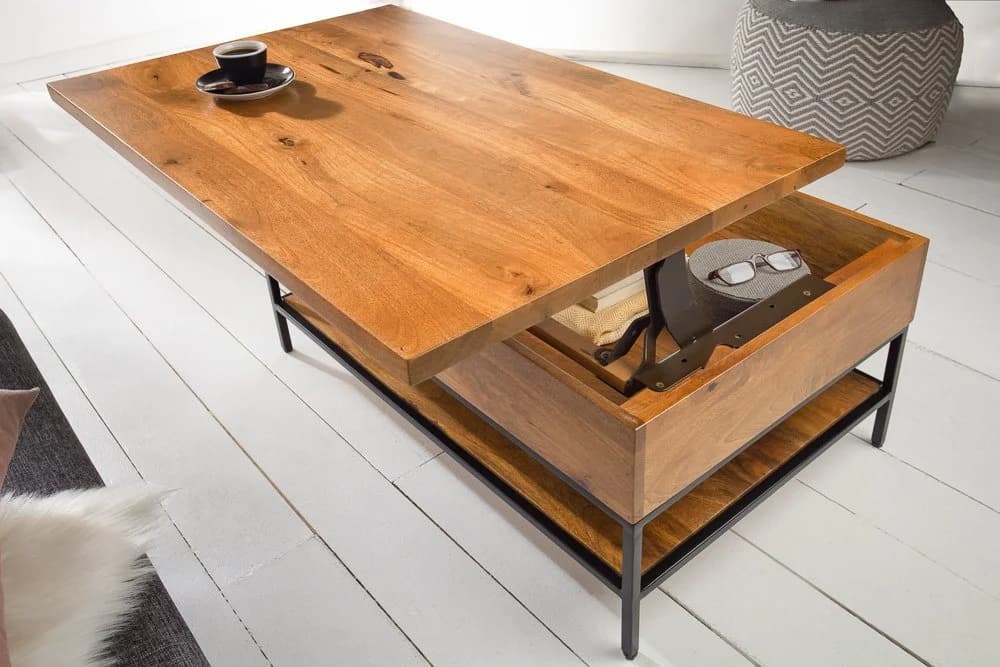 riess-ambiente Couchtisch FACTORY LIFTUP 80cm Natur Industrial - Bild 4