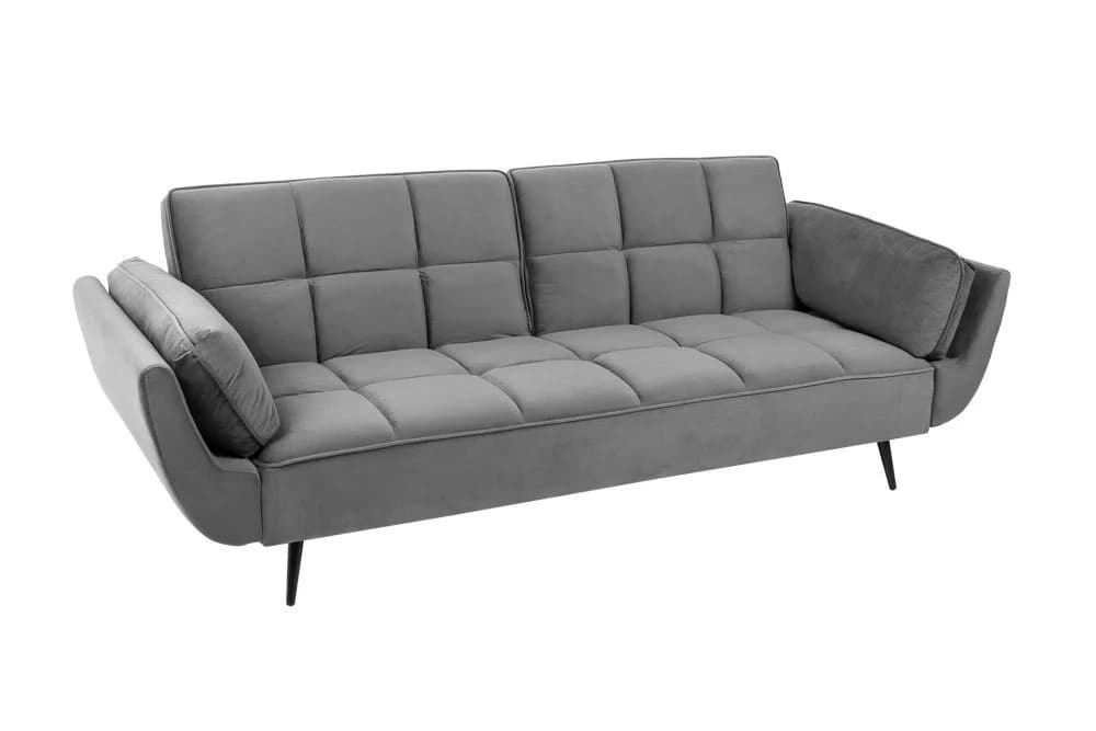 riess-ambiente Schlafsofa BOUTIQUE Grau Samt mit Schlaffunktion
