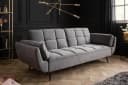 riess-ambiente Schlafsofa BOUTIQUE Grau Samt mit Schlaffunktion Bild 2
