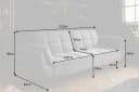 riess-ambiente Schlafsofa BOUTIQUE Grau Samt mit Schlaffunktion Bild 3