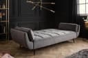 riess-ambiente Schlafsofa BOUTIQUE Grau Samt mit Schlaffunktion Bild 5