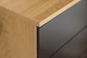 riess-ambiente Rollcontainer STUDIO 40cm Natur/Schwarz mit 4 Schubladen Bild 4