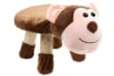 ELLUG Kindersessel Hocker mit Plüschbezug & Holzbeinen Bild 2