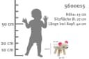 ELLUG Kindersessel Hocker Tiere Plüschbezug Holzbeine Bild 1