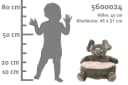 ELLUG Kindersessel Sessel/Stuhl/Sofa für Kinder, Tiere, weicher Plüschbezug Bild 1